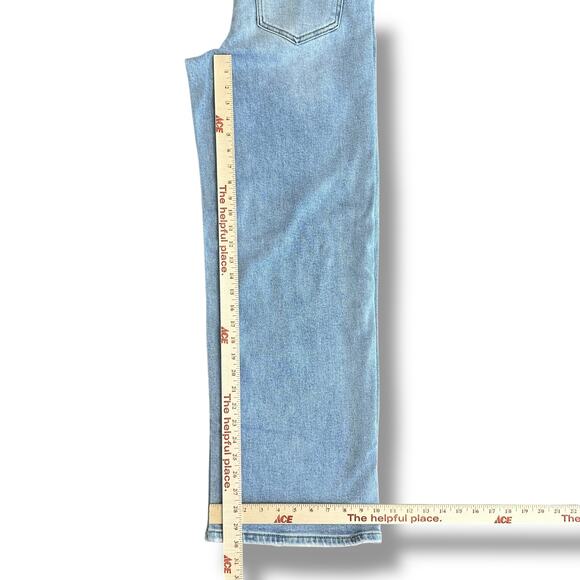 Böhme‎ Women’s Wide Leg Jeans Light Wash Size 29 High Rise Straight Fit Denim - Picture 5 of 10